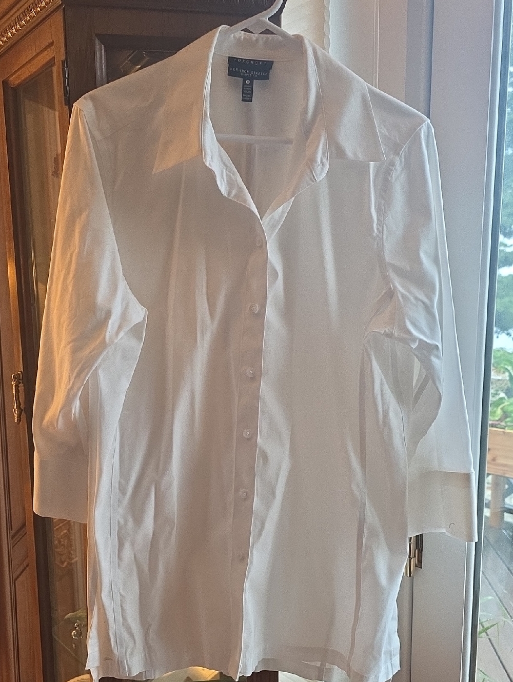 Foxcroft White Women's Button-Front Dress Shirt